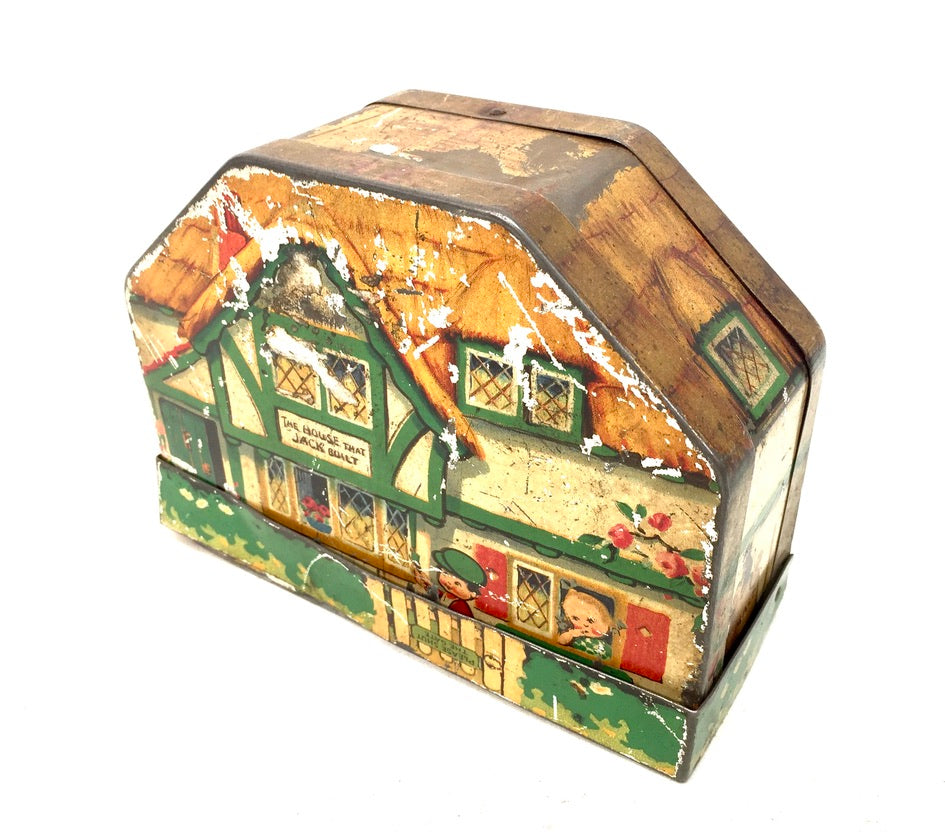 The House that Jack Built" Macfarlane Lang & Co Biscuit Tin