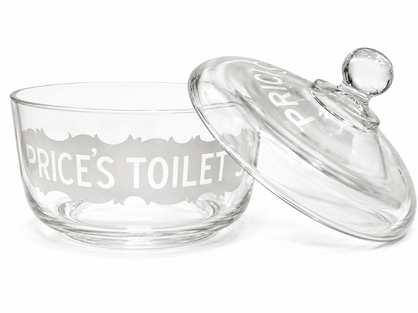 Antique Advertising - Edwardian Shop Display Glass Jar for Price's Toilet Soaps