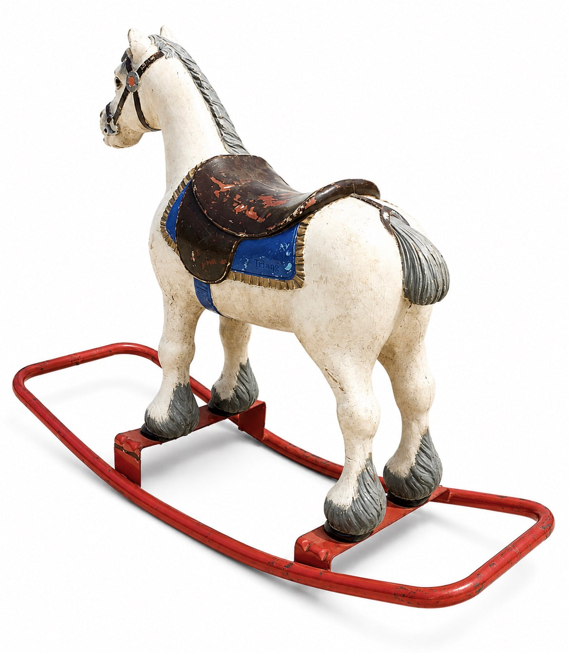 Vintage Toys - Tri-ang Children's Rocking Horse on Red Stand c.1950 / Antique