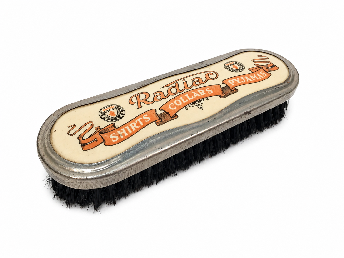 Antique Advertising Haberdashery Shop Clothes Brush Radiac Shirts Collars 1930s