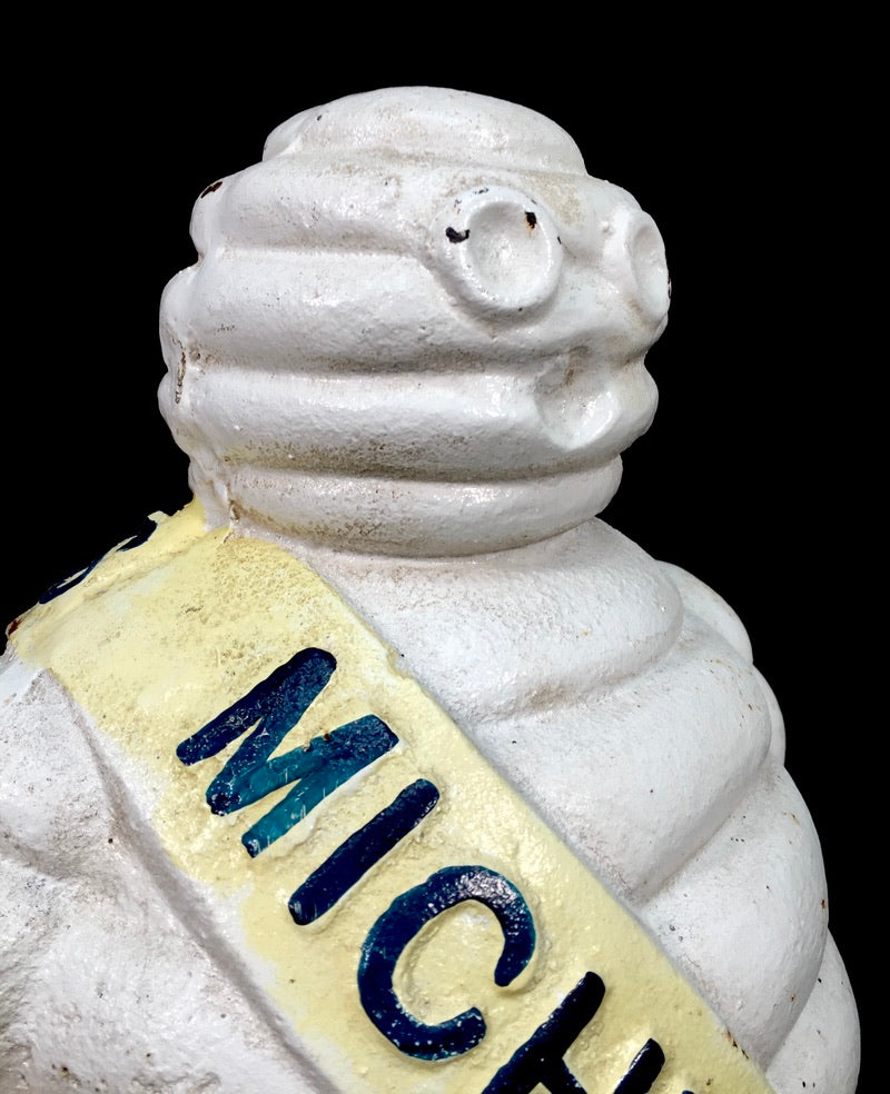 Antique Advertising 1940s Original Cast-iron Garage Michelin Man Bibendum Statue