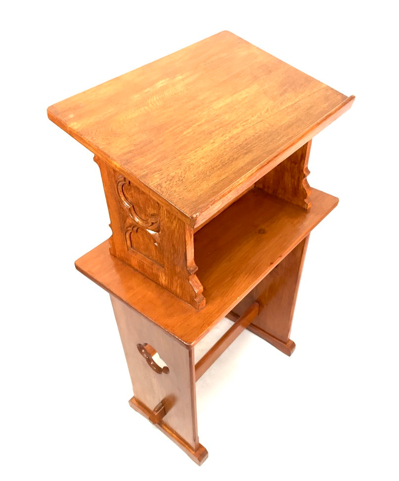 Antique Wooden Large Floor Standing Lectures Lectern / Book Stand / Church