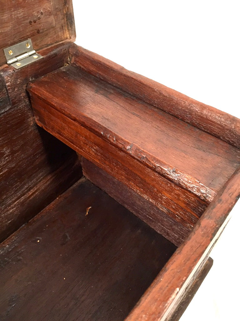Antique Wooden Carved Blanket Box / Coffer Storage Chest Trunk / Indonesian
