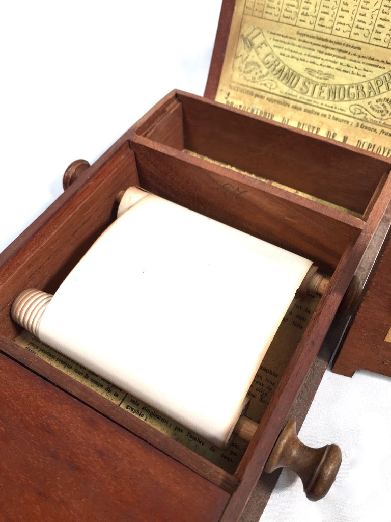 Antique 19th Century French Stenographie Duploye Travel Stationery Writing Kit