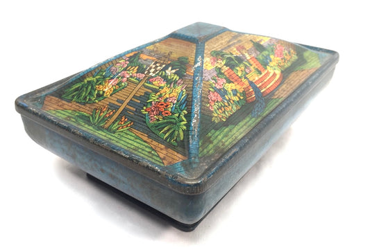 Antique Advertising Rowntrees Confectionery Tin / Sweet / Chocolate Box c.1920