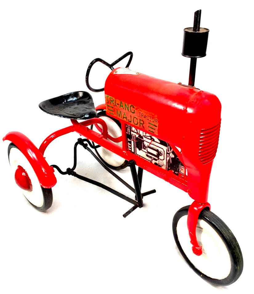 Vintage Toys - Tri-ang Major Pressed Steel Children's Red Pedal Tractor c.1960