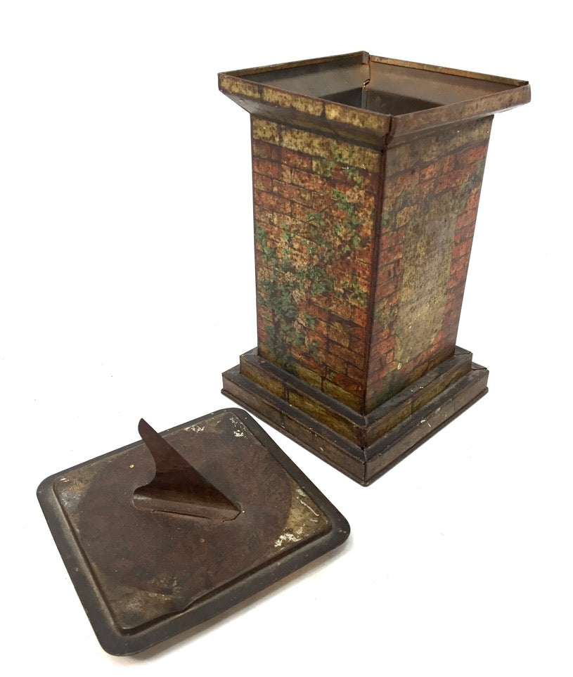 Antique Advertising - William Crawford & Sons Sundial Shaped Biscuit Tin c.1920
