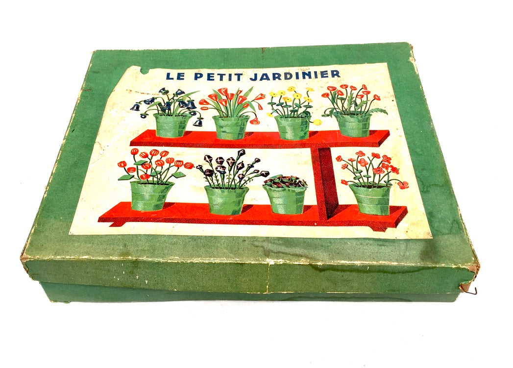 Vintage Toy - "Le Petit Jardinier" Children's Flower Craft & Assembly Game Set