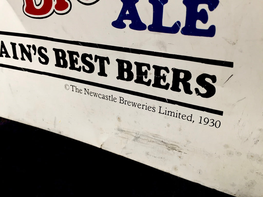Vintage Advertising Newcastle Champion Brown Ale Simply Splendid Tin Plate Sign