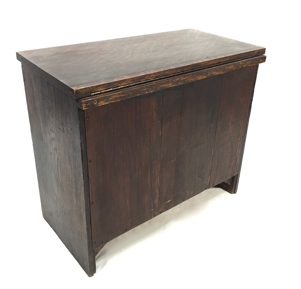 Antique Tabletop Wooden Tool Chest / Collectors Drawers Storage Box c.1900