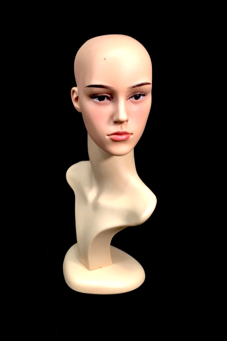 Vintage Advertising - Countertop 1970s Adjustable Mannequin Head / Shop Display