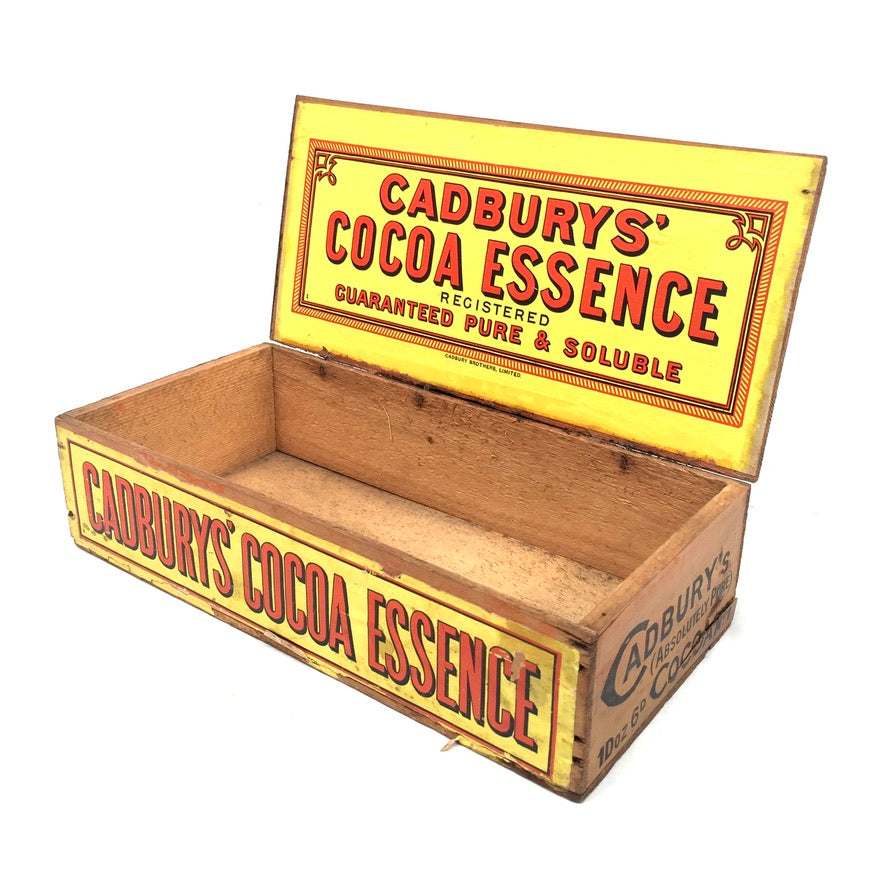 Antique Advertising - Cadbury's Chocolate Confectionery Wooden Shop Display Box