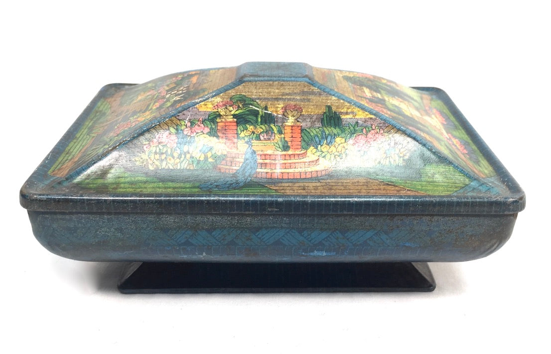 Antique Advertising Rowntrees Confectionery Tin / Sweet / Chocolate Box c.1920