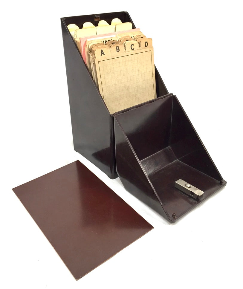 Antique "Success" Bakelite Stationery Document Holder Tabletop Index Filing Box