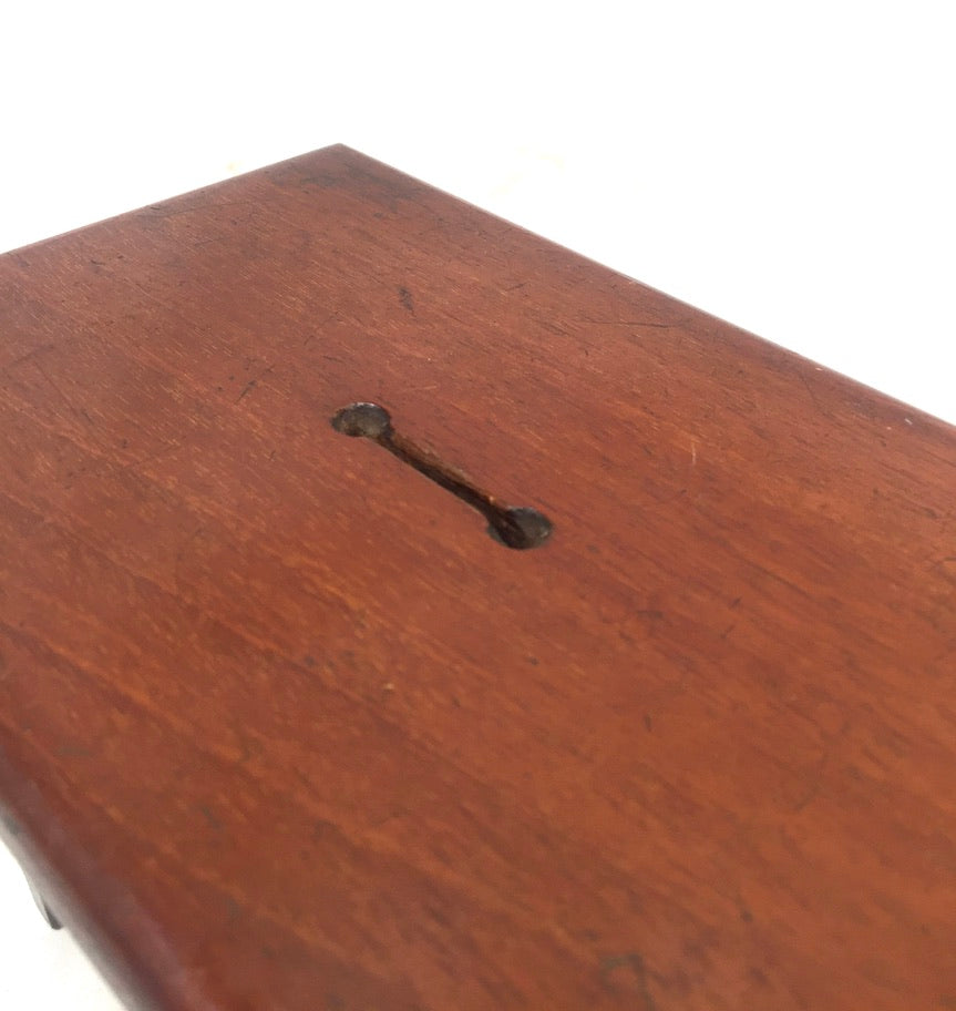 Antique Wooden 20th Century Money Box / Collection Box / Treen / Miniature Table