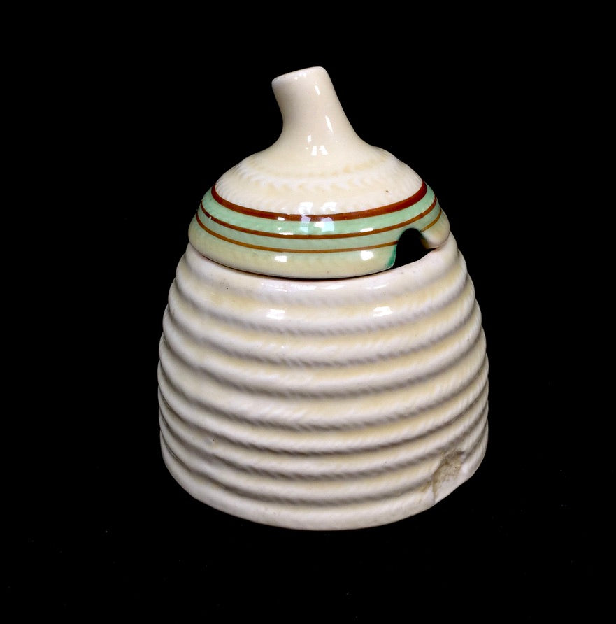 Clarice Cliff Pottery - Honeydew Preserve / Honey Pot / Art Deco / Antique c1936