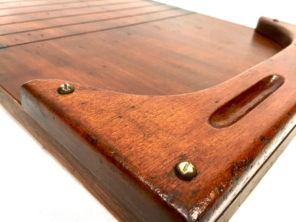 Vintage Classic British Pub Bar Game "Shove ha'penny" Board / Penny Pusher Game