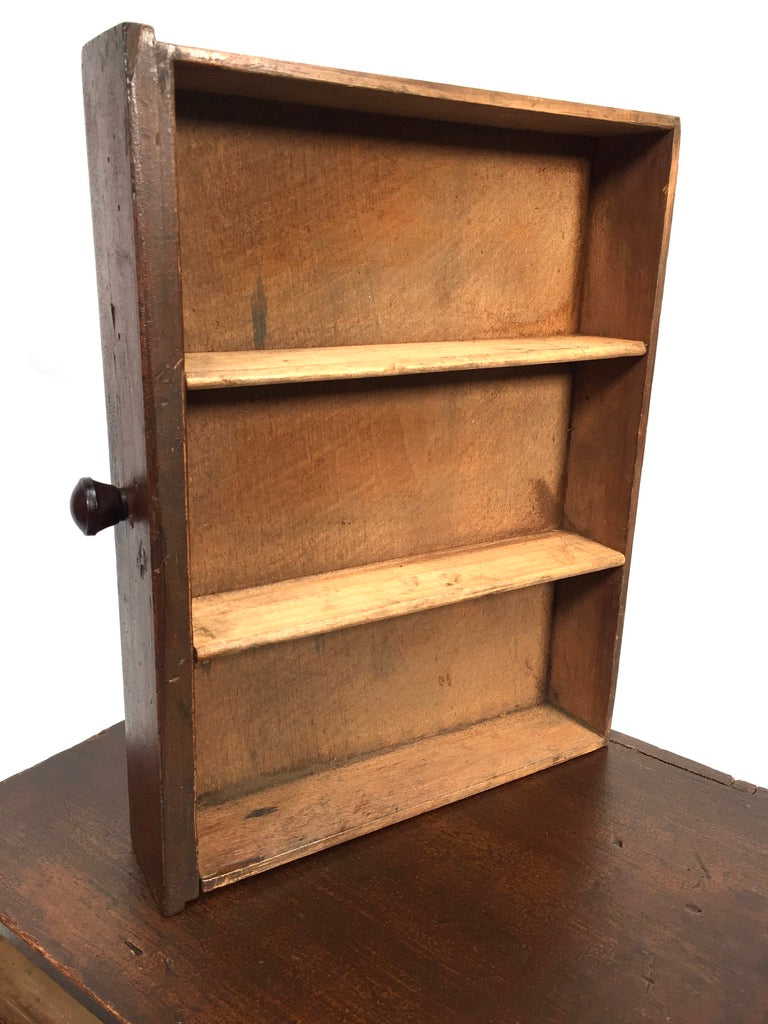 Antique Tabletop Wooden Chest of Collectors Drawers / Storage Box / Cabinet