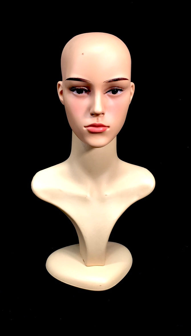 Vintage Advertising - Countertop 1970s Adjustable Mannequin Head / Shop Display