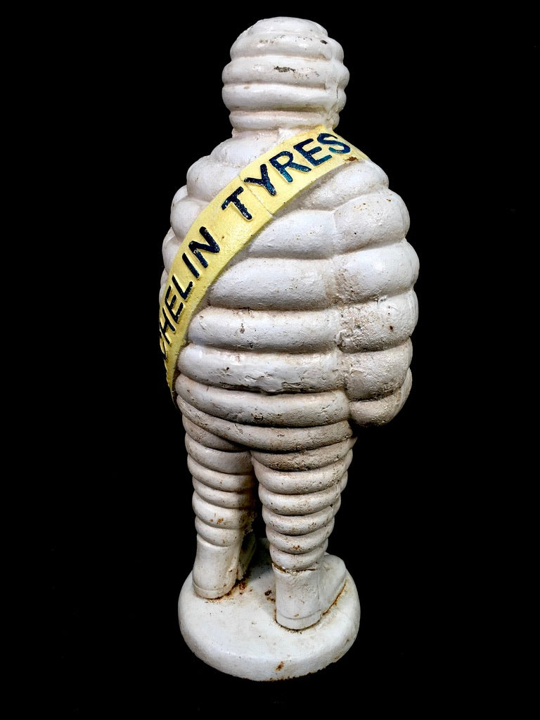 Antique Advertising 1940s Original Cast-iron Garage Michelin Man Bibendum Statue