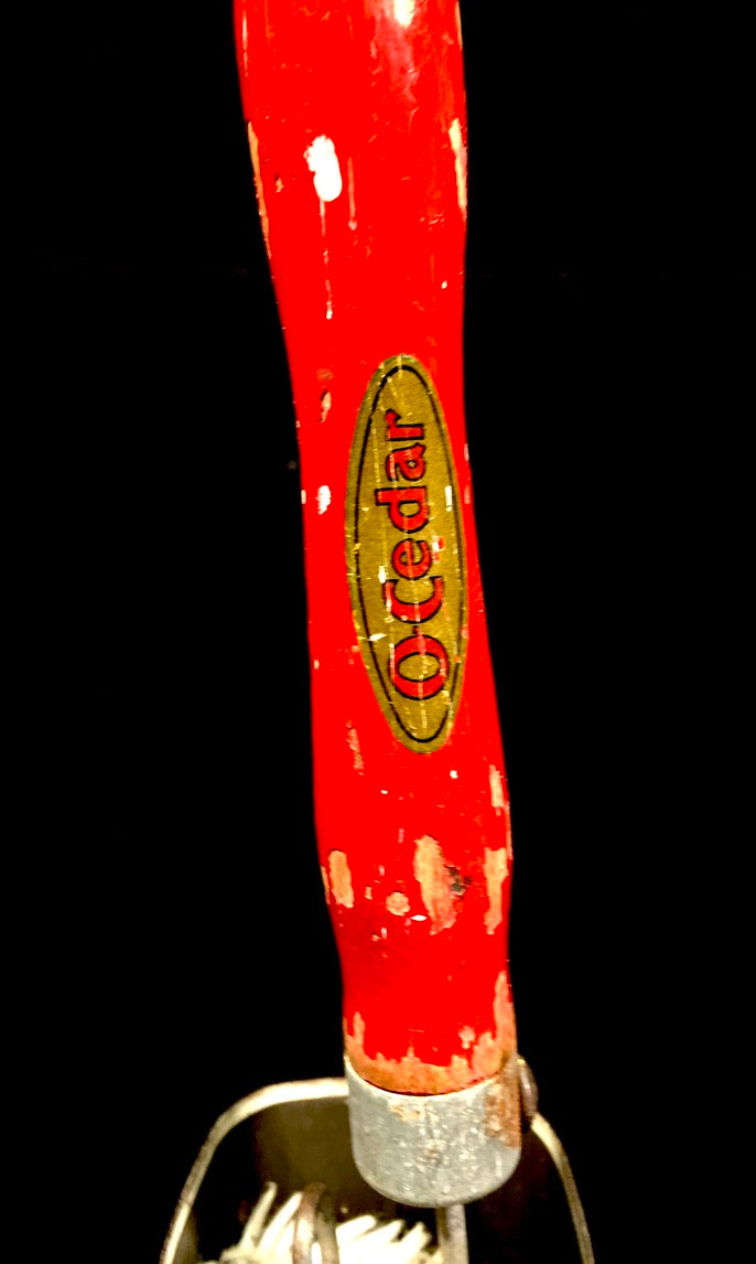 Antique Advertising - Nenette Metal Tin & O-Cedar Car Polishing Duster c.1950