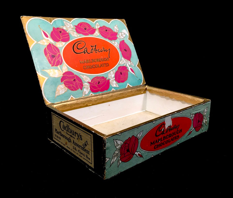Antique Advertising - Cadbury's Chocolate Confectionery Wooden Shop Display Box