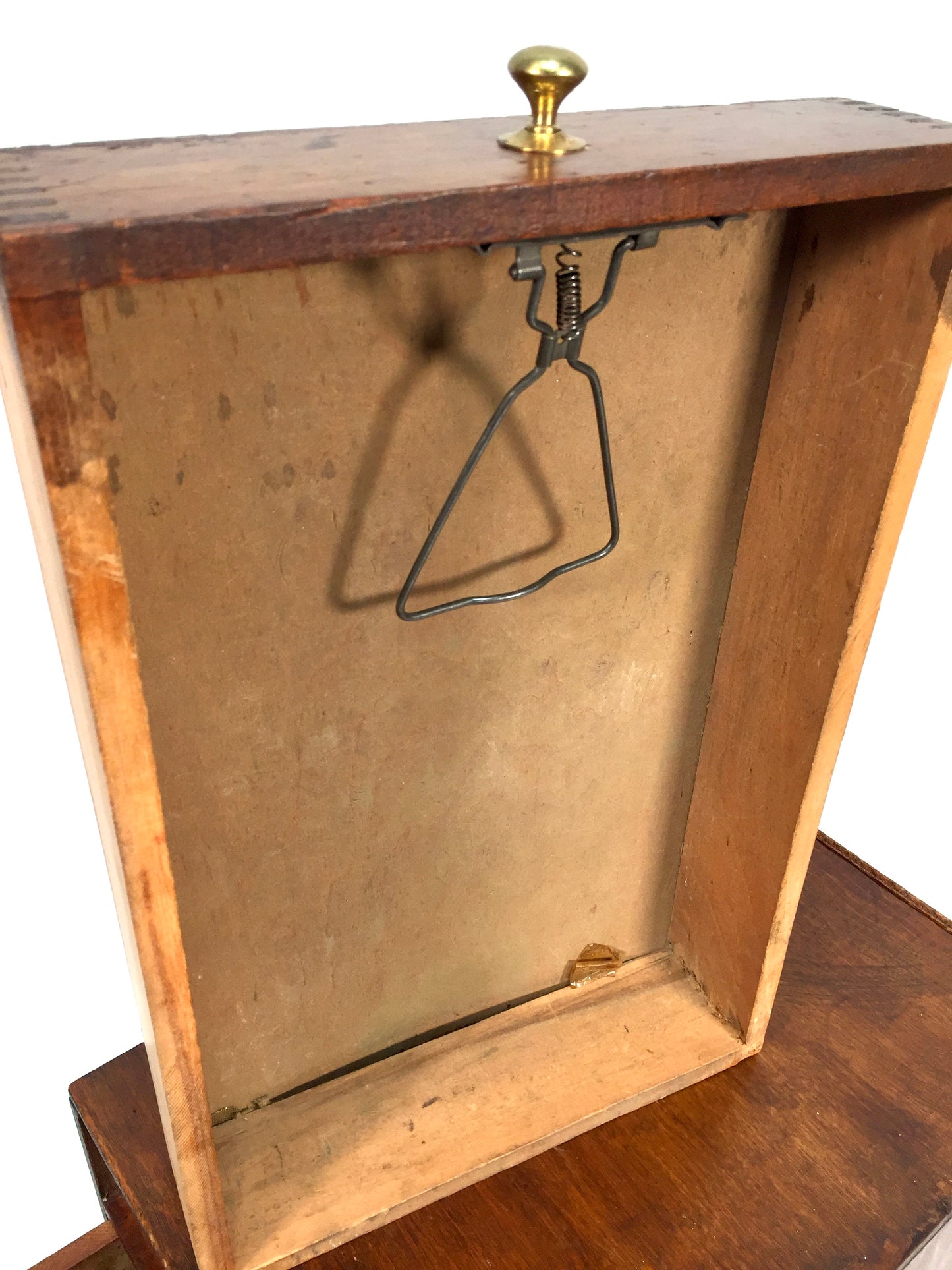 Antique Tabletop Wooden Chest of Drawers / Filing Storage Box Cabinet c.1950