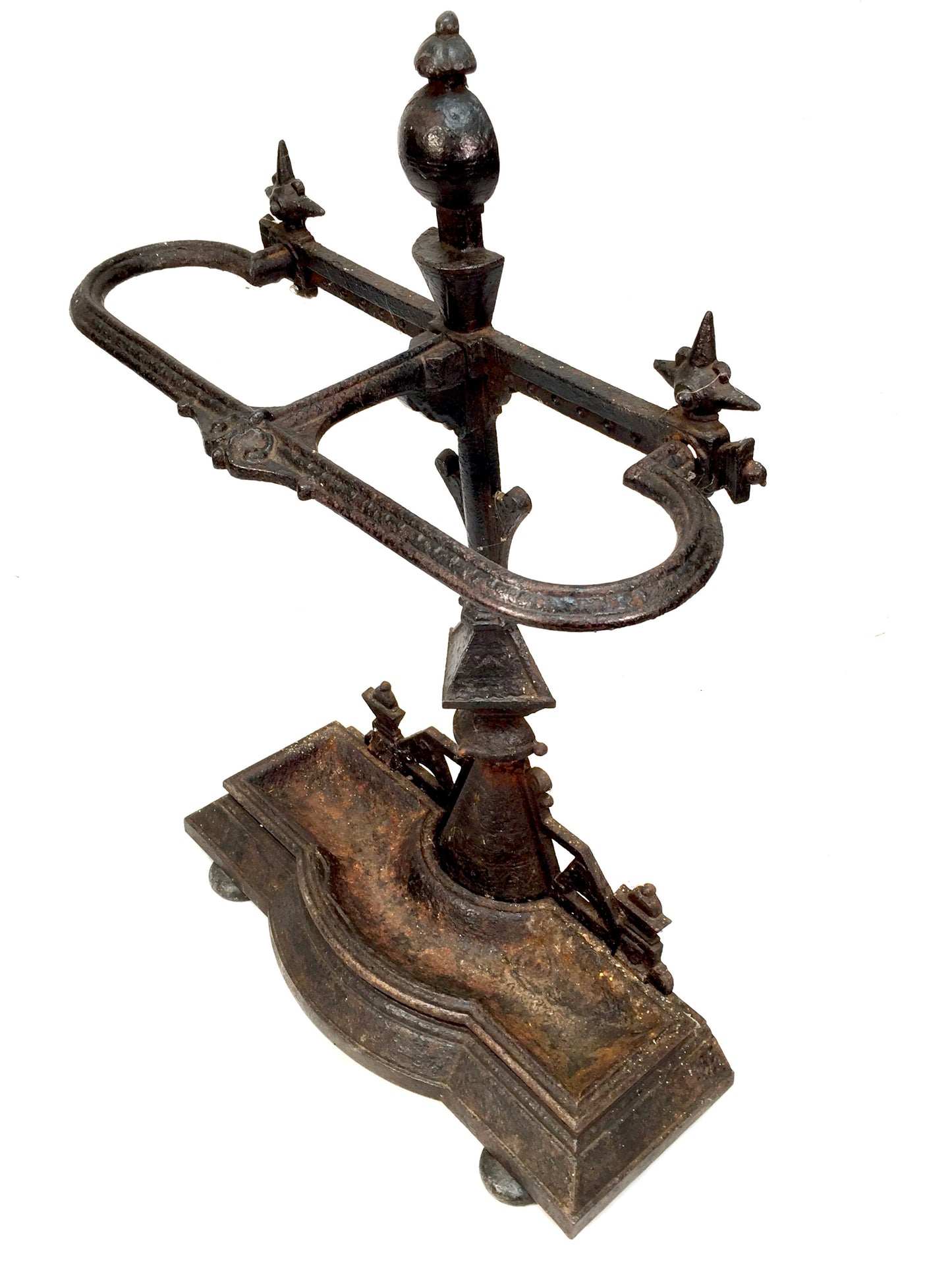 Antique Victorian Metal Black Cast Iron Entrance Hall Umbrella Stick Stand c1900