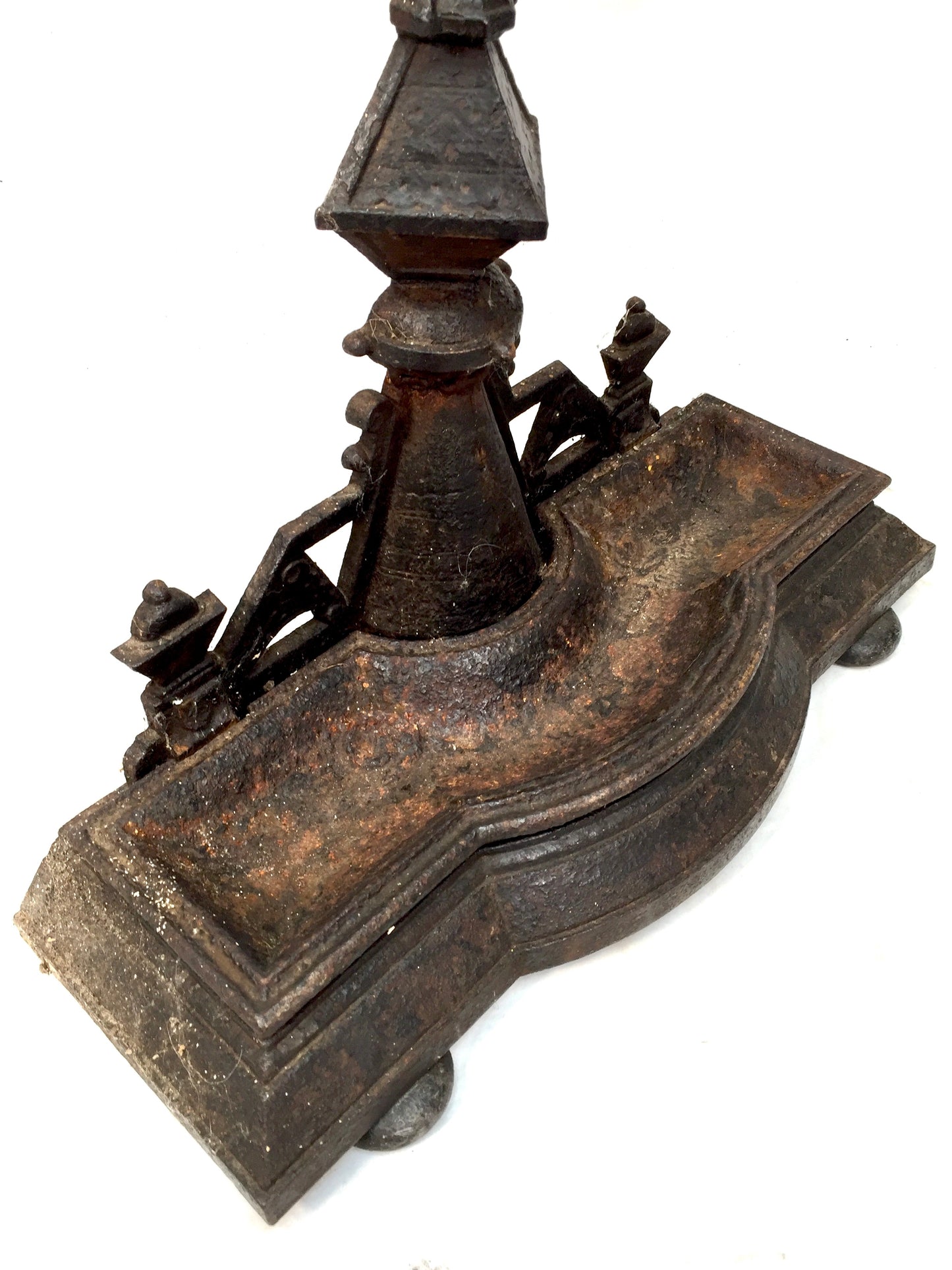 Antique Victorian Metal Black Cast Iron Entrance Hall Umbrella Stick Stand c1900