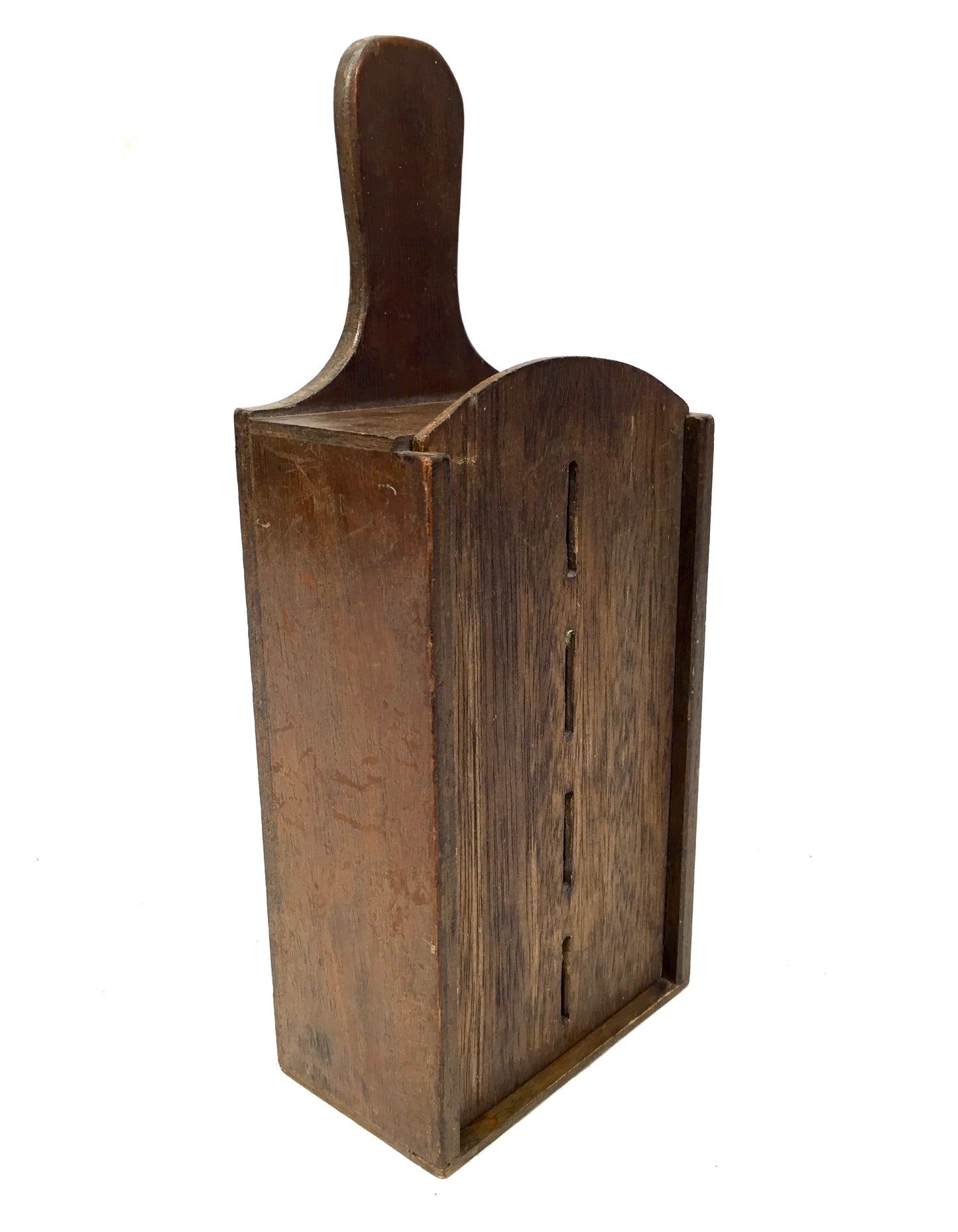 Antique Wooden Church Used Handled Sectional Collection Money Box c.1900
