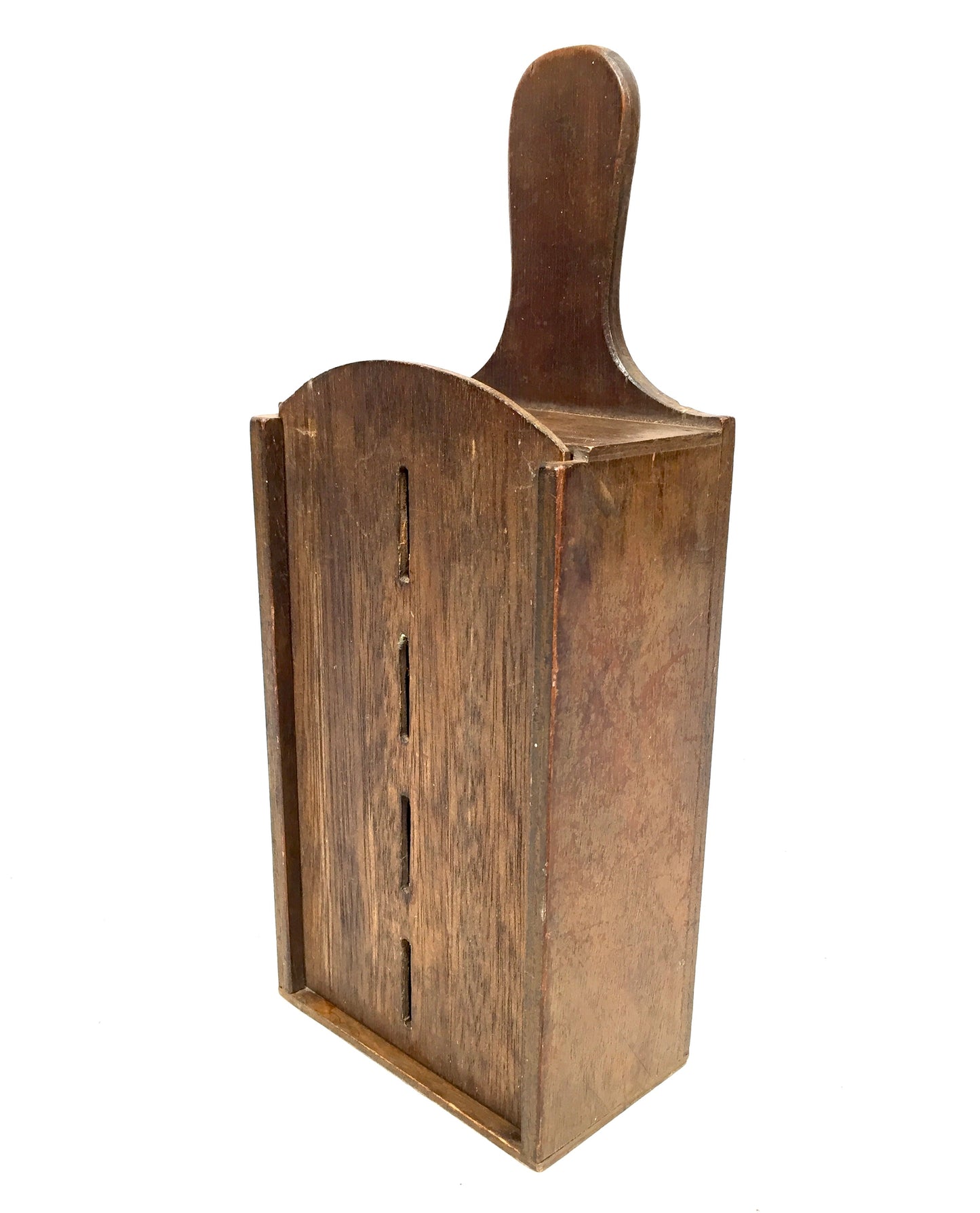 Antique Wooden Church Used Handled Sectional Collection Money Box c.1900