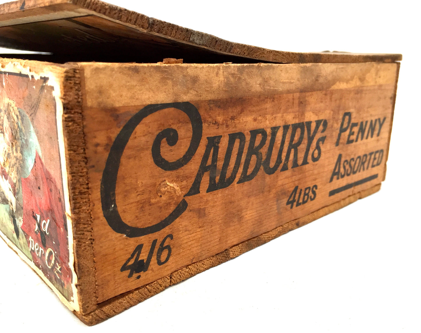 Antique Advertising - Cadbury's Chocolate Confectionery Wooden Shop Display Box