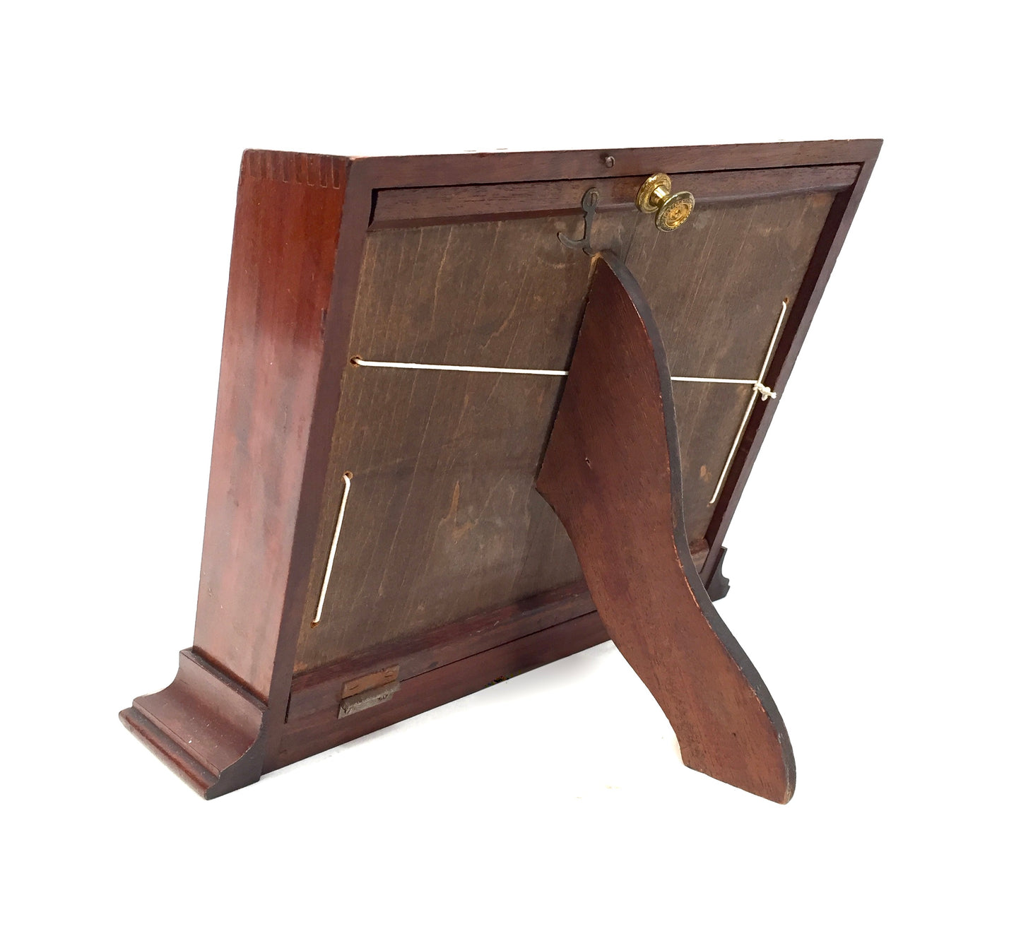 Antique Wooden Tabletop Pen Collectors Cabinet / Shop Display Presentation Box