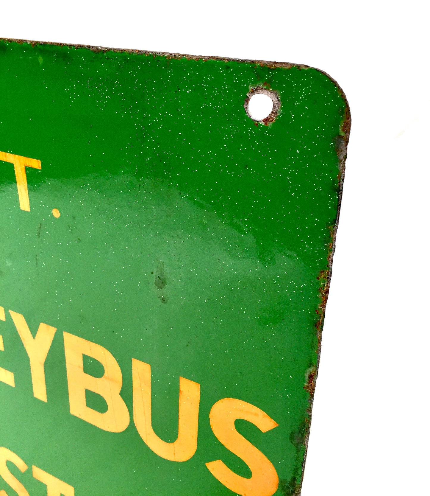 Antique Advertising Nottingham City Transport (NCT) Enamel Trolleybus Fare Sign