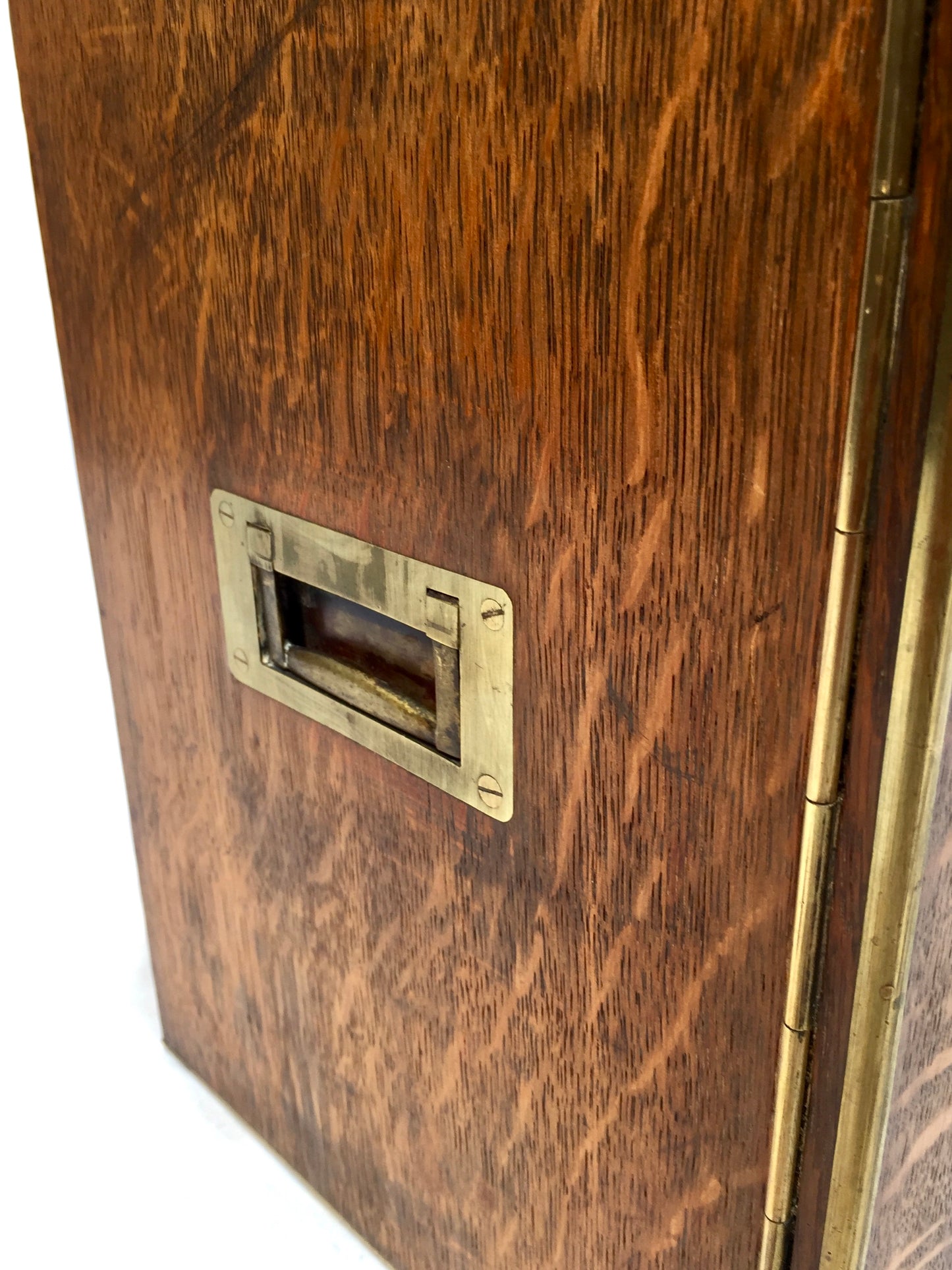 Antique Victorian Oak Wood Humidor Chest of Drawers / Collectors Cabinet Box