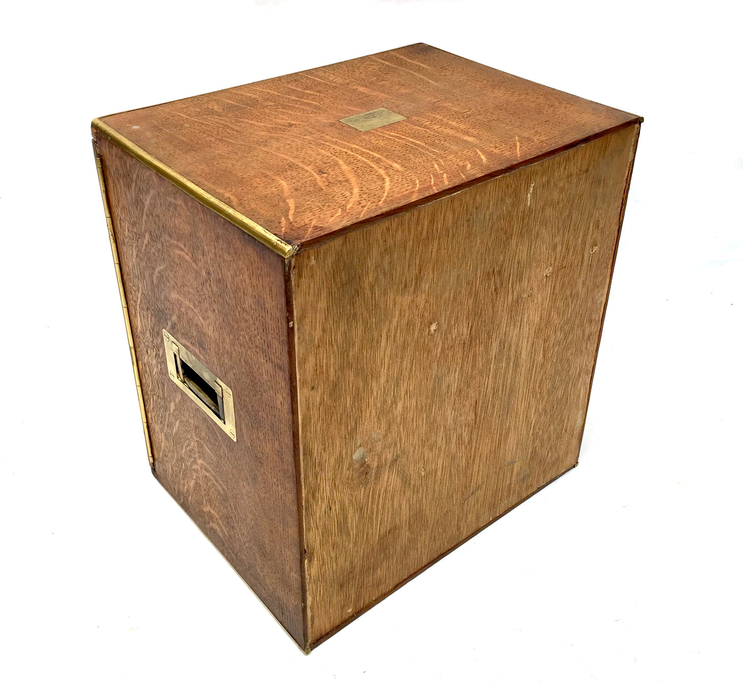 Antique Victorian Oak Wood Humidor Chest of Drawers / Collectors Cabinet Box