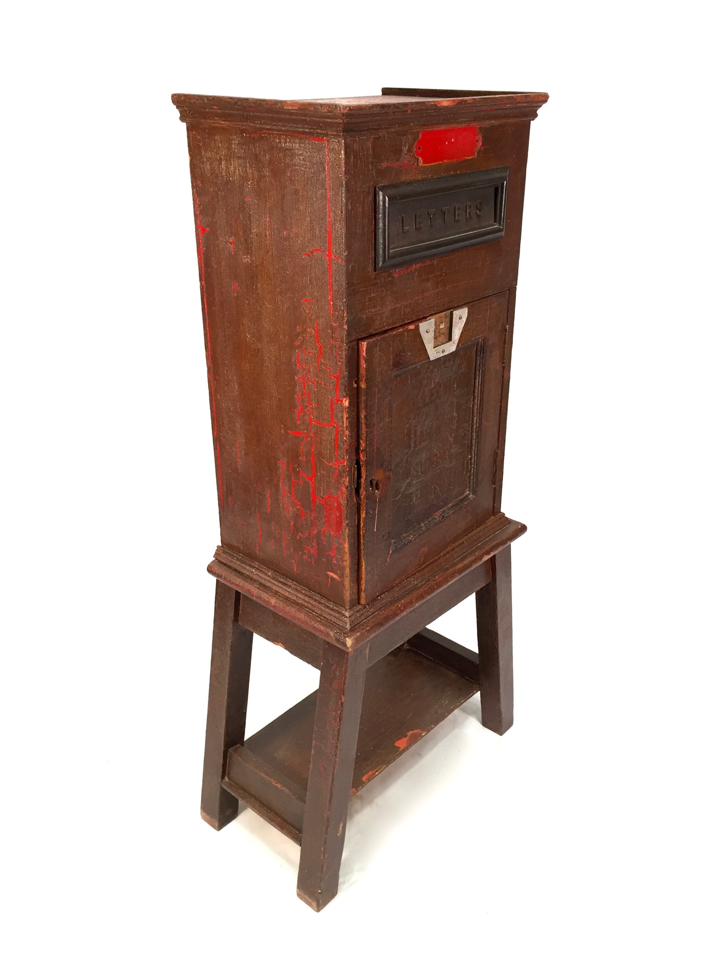 Antique Victorian Country House Wooden Letter / Post Box Storrs Hall Windermere