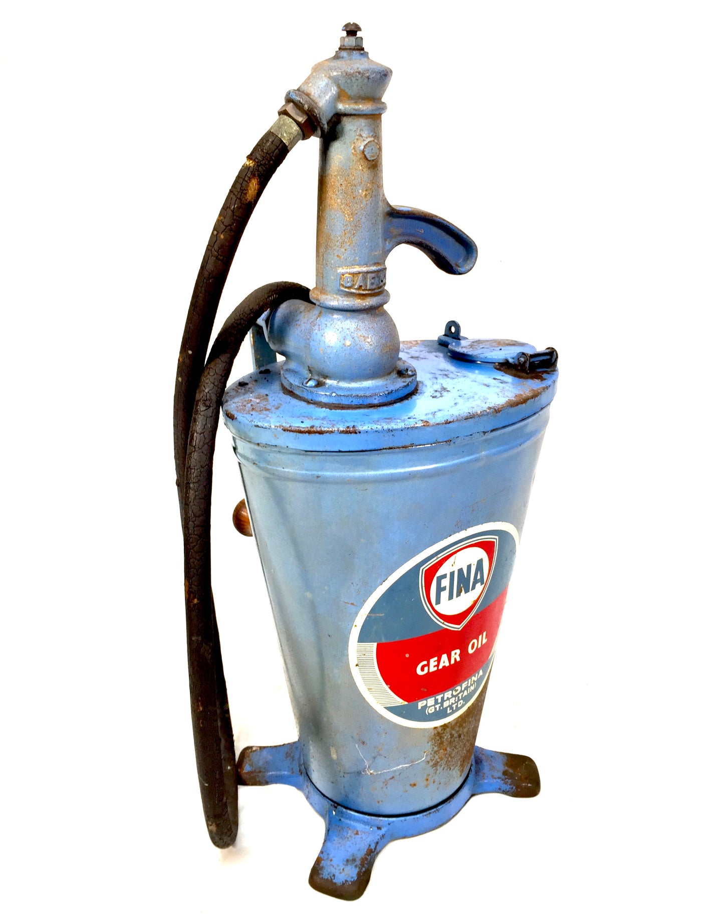 Vintage Garage Forecourt Oil Pump Dispenser for FINA Petrofina - Advertising