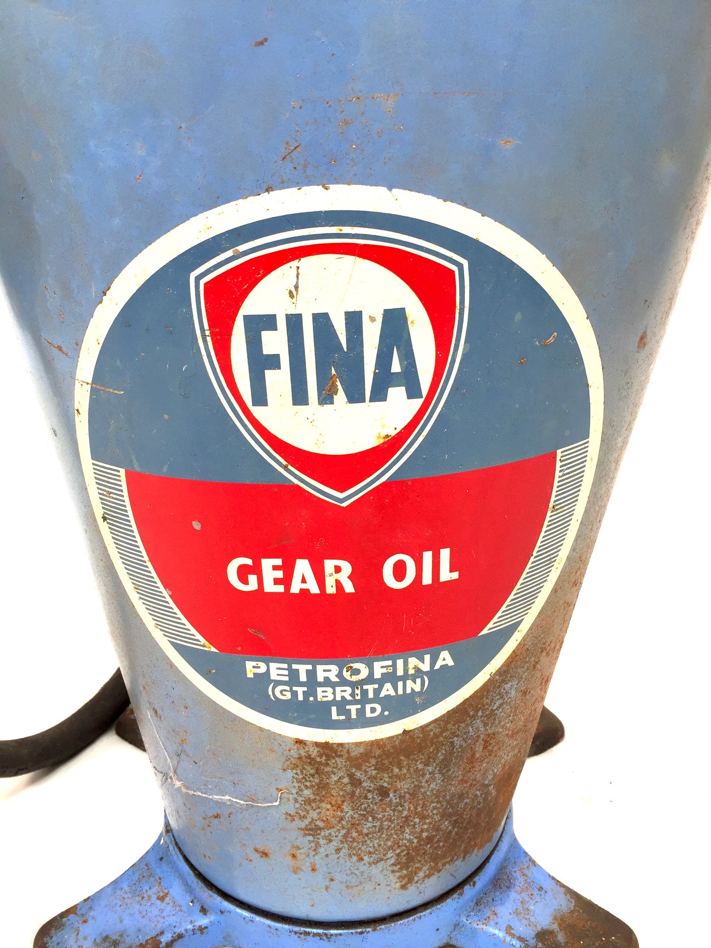 Vintage Garage Forecourt Oil Pump Dispenser for FINA Petrofina - Advertising