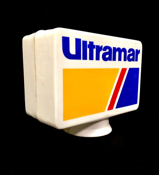 Antique Advertising - Original Vintage Plastic Ultramar Petrol Pump Globe