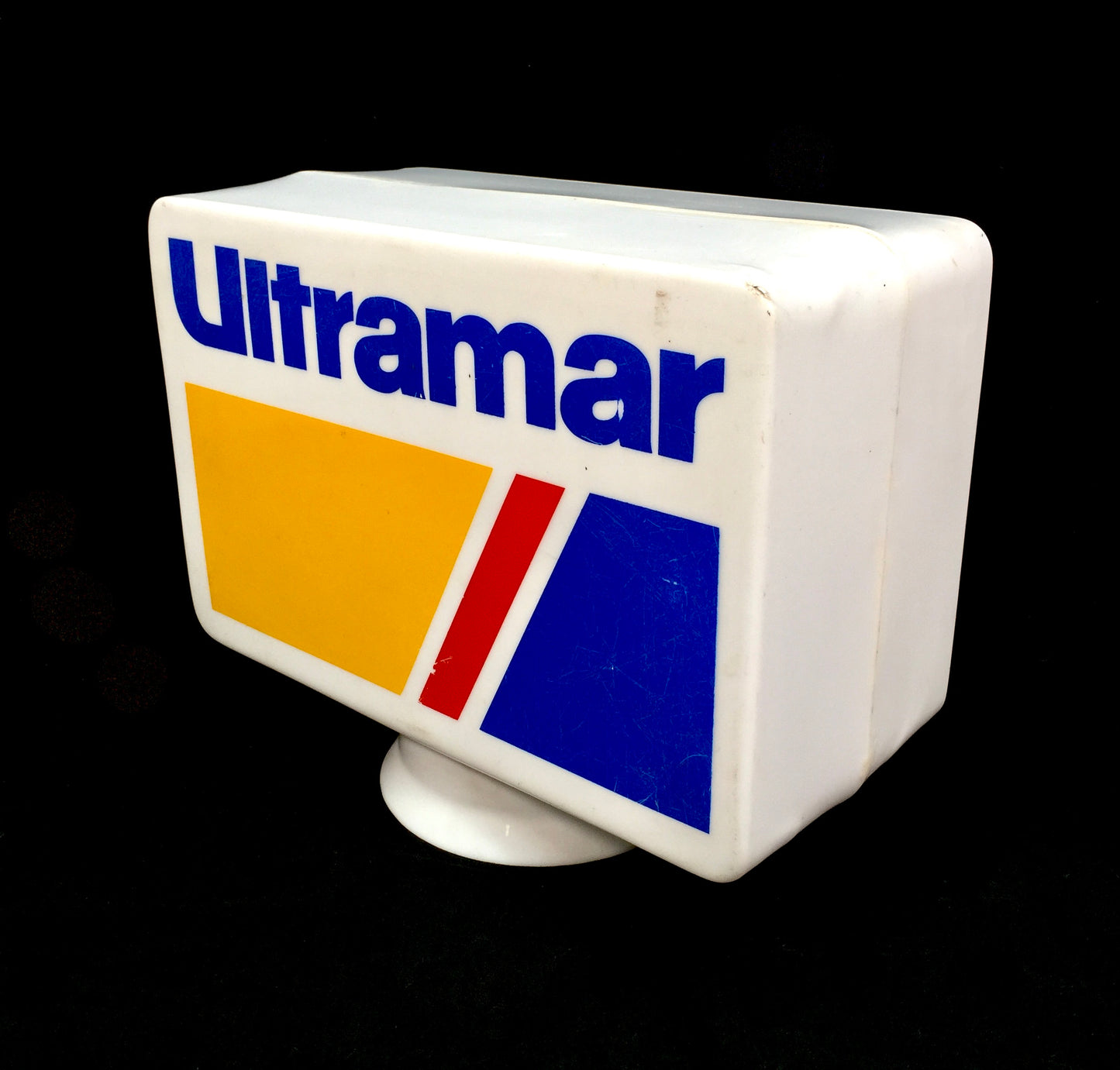 Antique Advertising - Original Vintage Plastic Ultramar Petrol Pump Globe