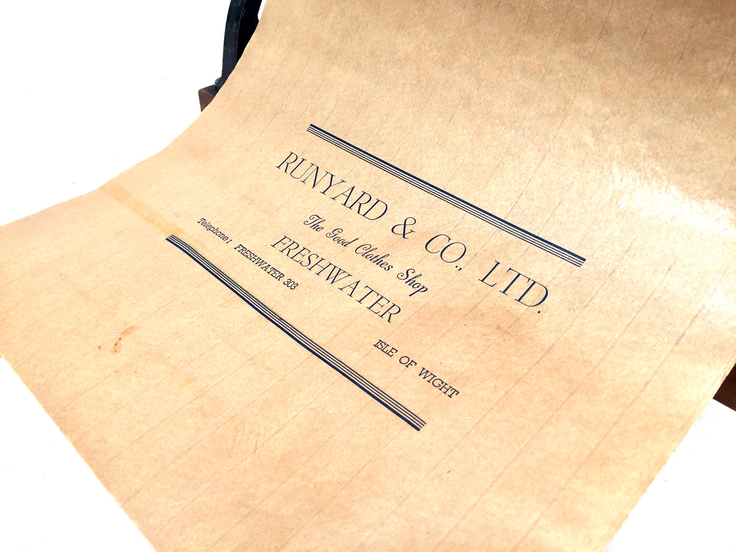 Antique Advertising - Haberdashery Shop Counter Paper Roll Dispenser &amp; Cutter