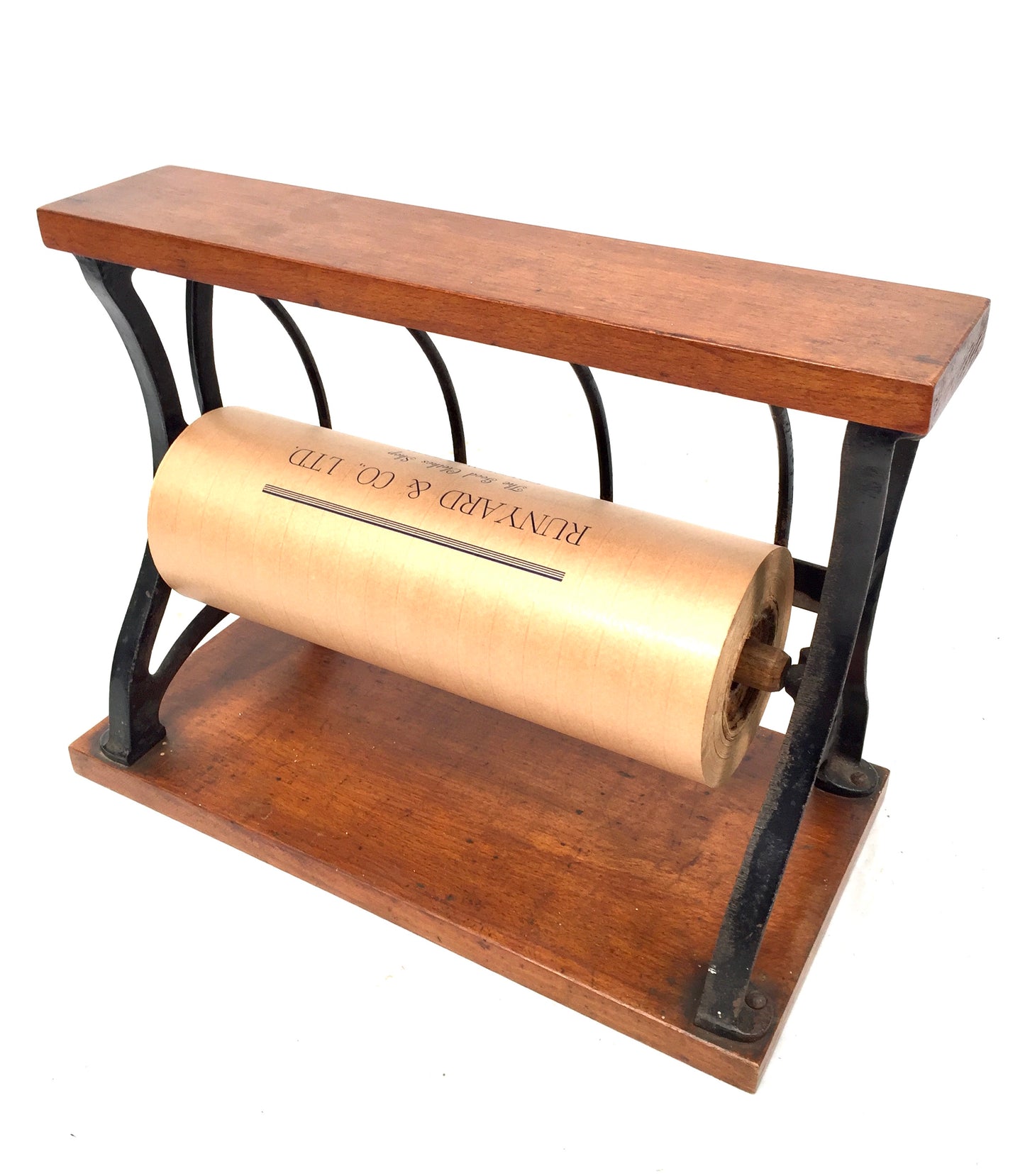 Antique Advertising - Haberdashery Shop Counter Paper Roll Dispenser &amp; Cutter