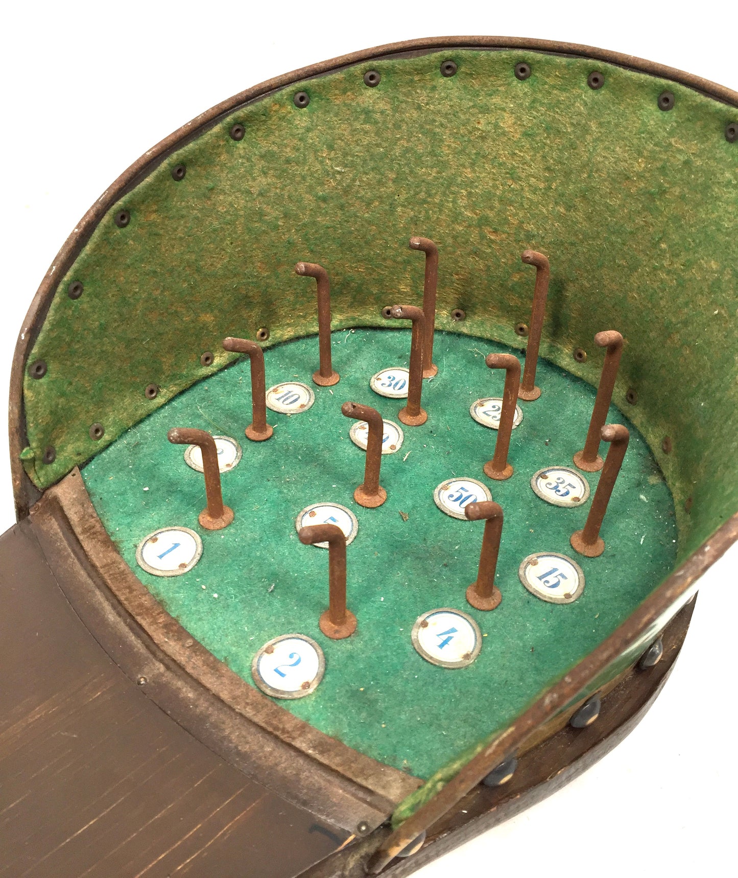 Antique Tabletop / Bar Top Ringtoss Shooting Parlour Game / Working Order c.1910