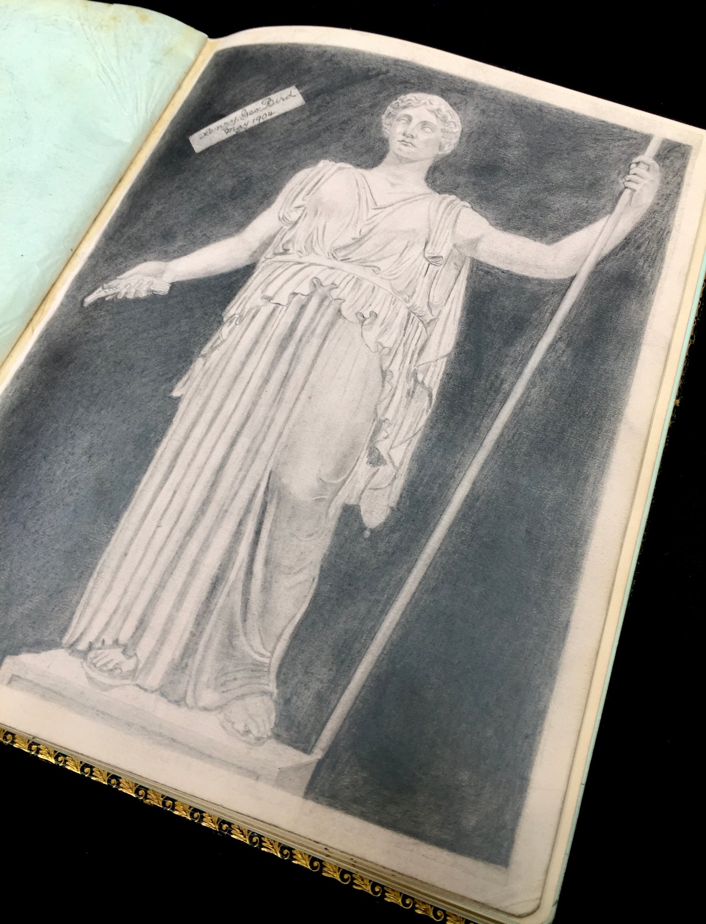 Antique Edwardian Early 20th Century Sketch Book / Album / Artists Drawings