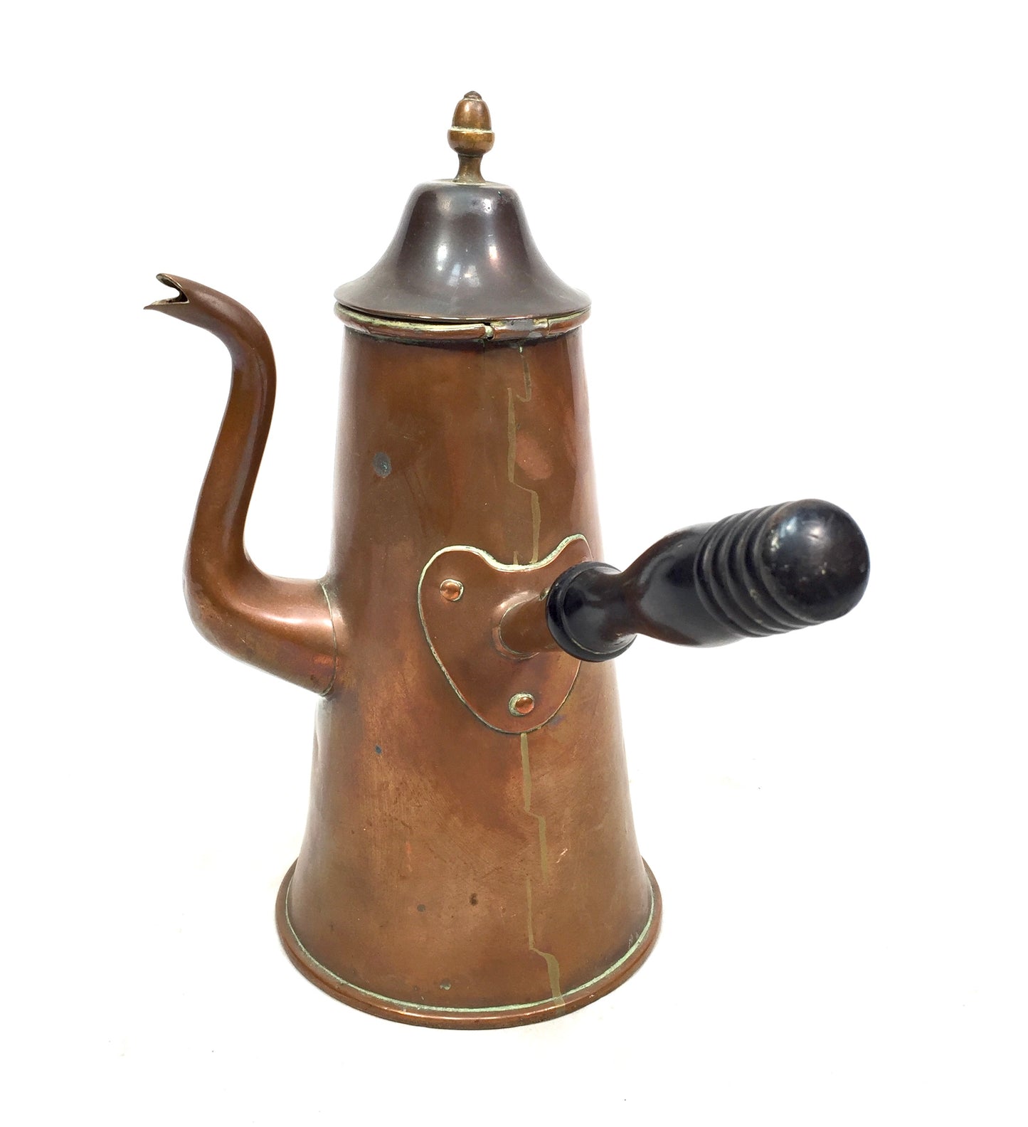 Antique 19th Century Georgian Copper Coffee / Hot Chocolate Pot Jug c.1800