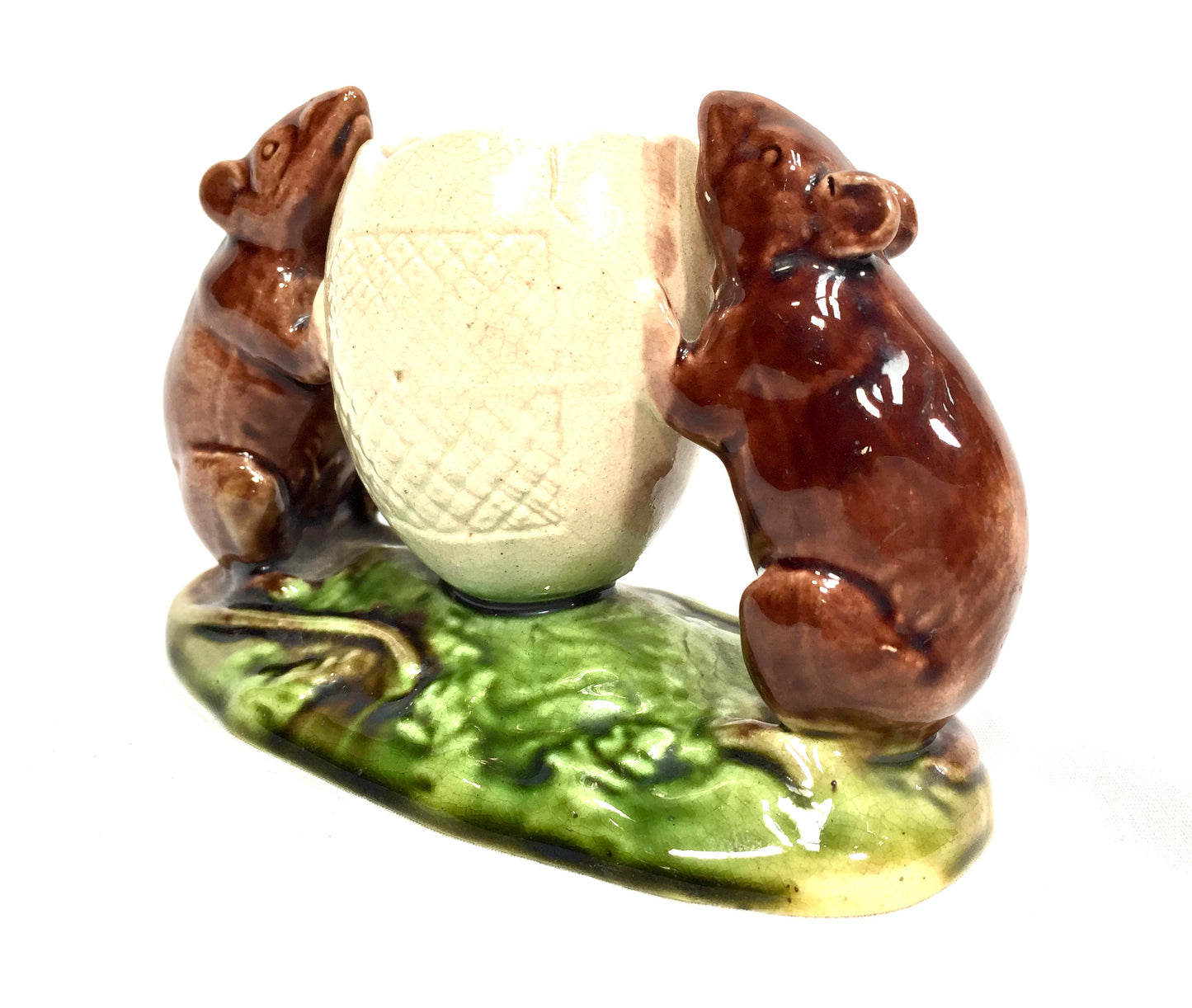 Rare Ceramic Watcombe Torquay Devon Match Striker Mouse / Mice with Egg