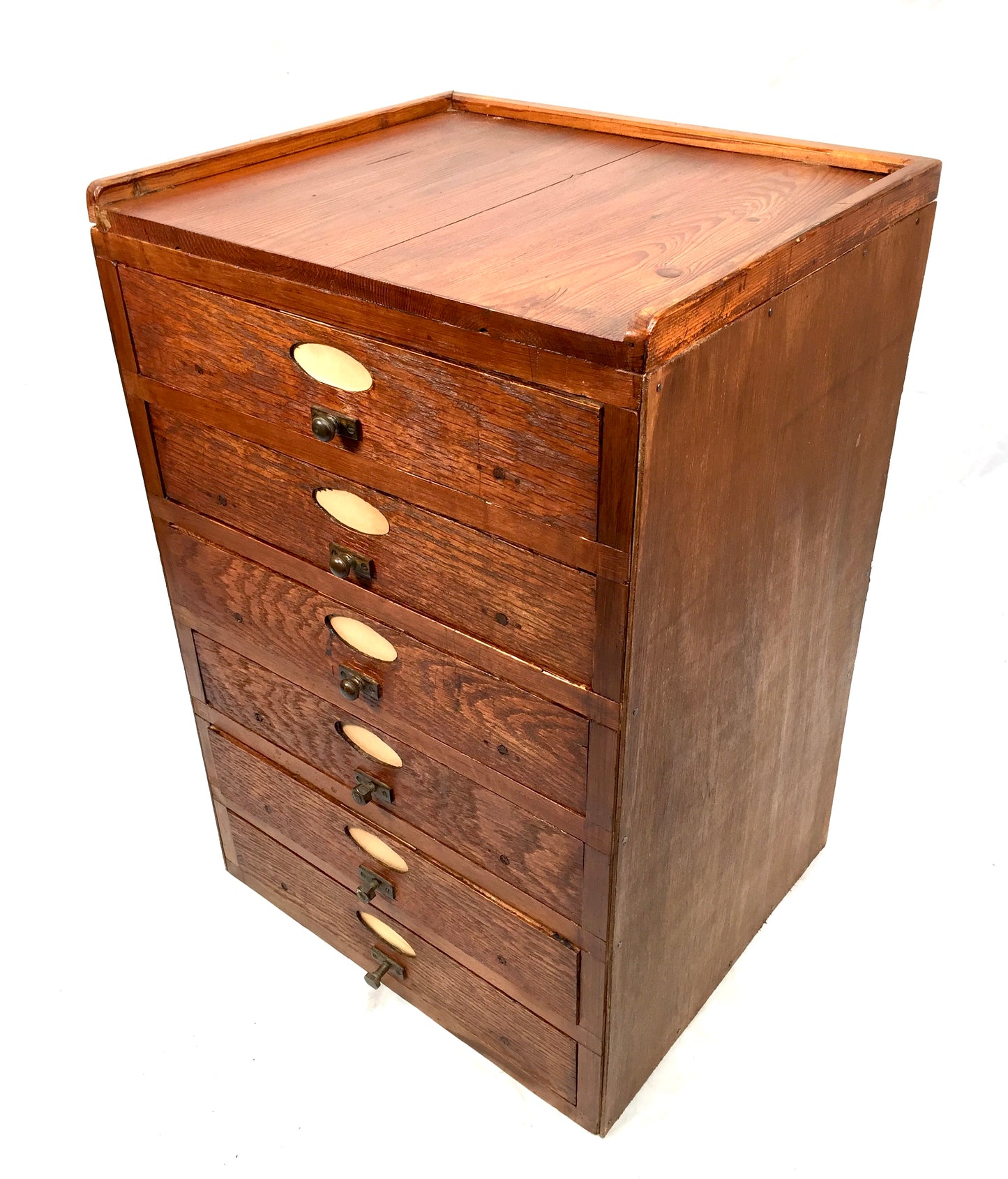 Antique Large Wooden Chest of Filing Drawers / Storage Box / Cabinet c.1930