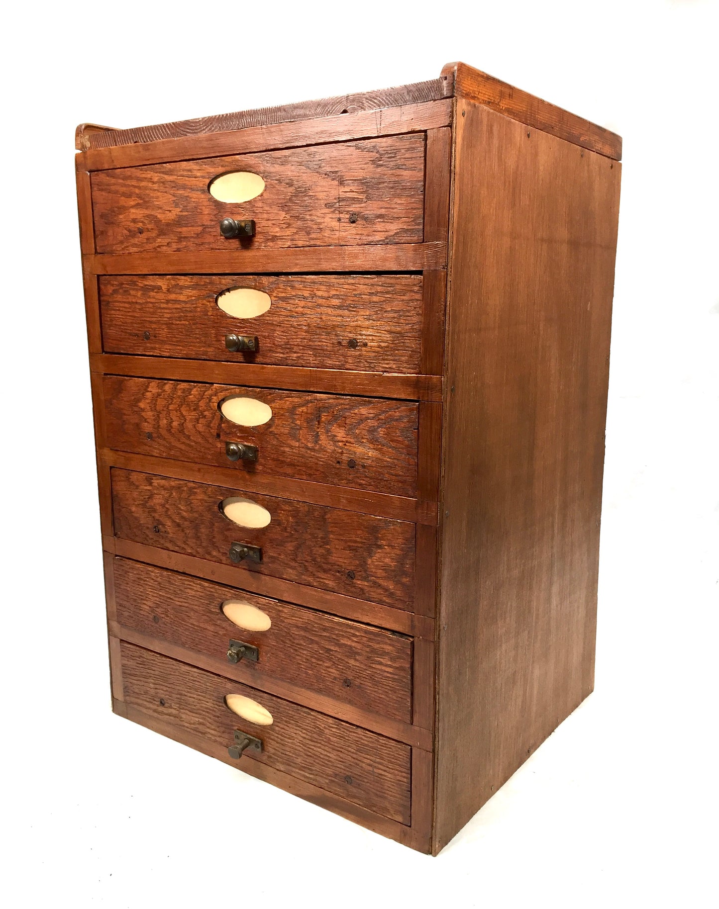 Antique Large Wooden Chest of Filing Drawers / Storage Box / Cabinet c.1930