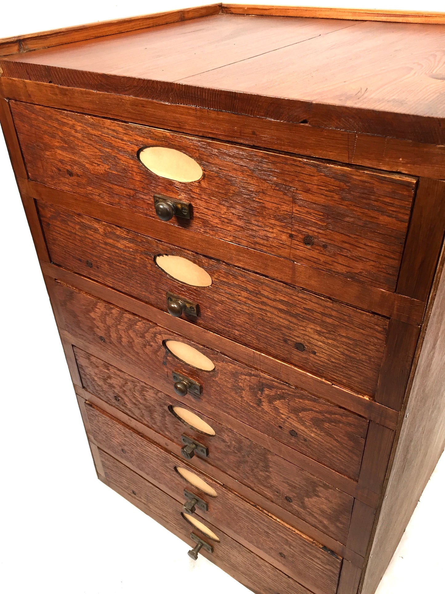 Antique Large Wooden Chest of Filing Drawers / Storage Box / Cabinet c.1930